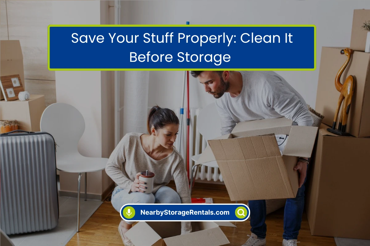 Protect Your Belongings Clean Before Storing Protect Your Belongings Clean Before Storing