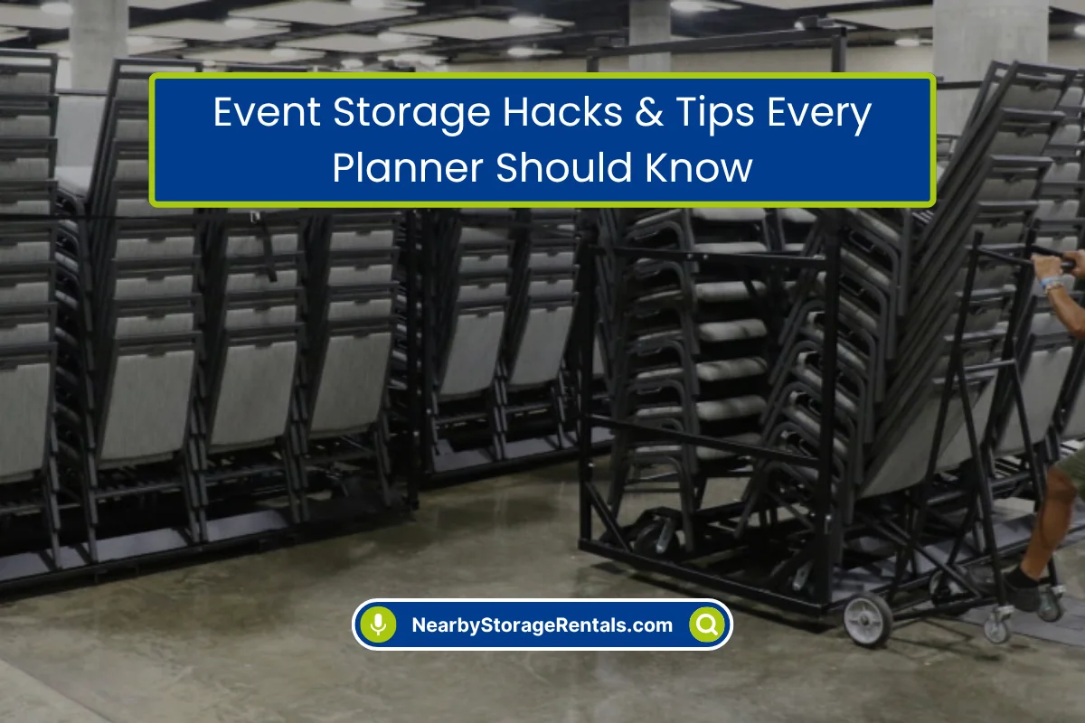 Event Organizer’s Guide to Smart Storage Event Organizer’s Guide to Smart Storage