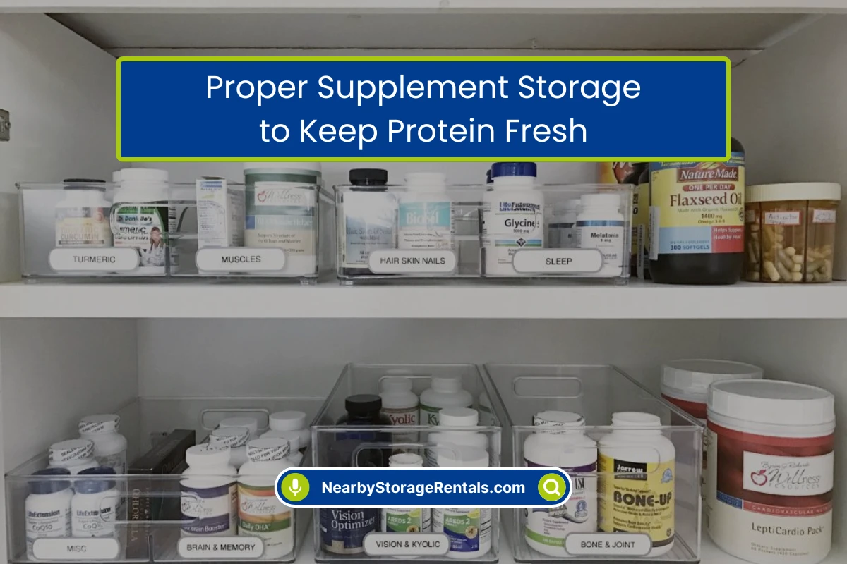 Gym Supplement Storage to Keep Protein Fresh