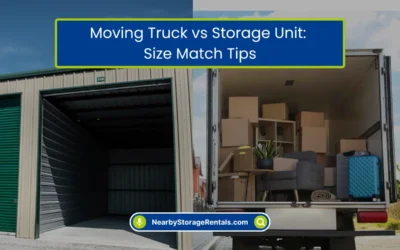 Moving Truck vs Storage Unit: Size Match Tips (2026)