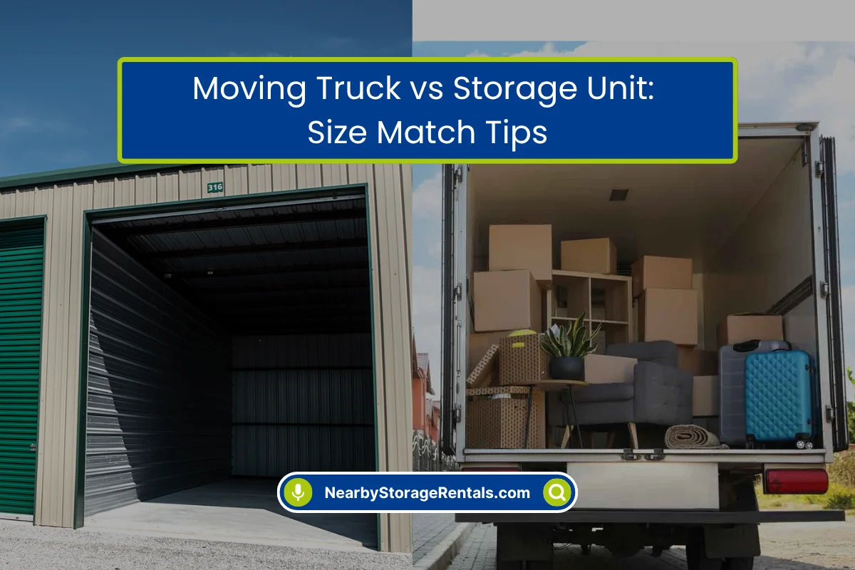 Moving Truck vs Storage Unit Finding the Right Fit Moving Truck vs Storage Unit Finding the Right Fit