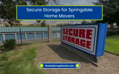 Secure Storage for Springdale Home Movers (2026)