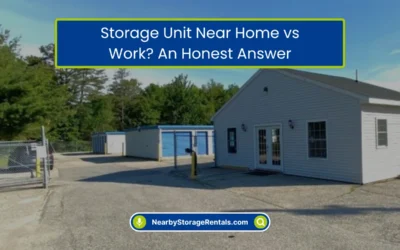 Storage Unit Near Home vs Work? An Honest Answer (2026)