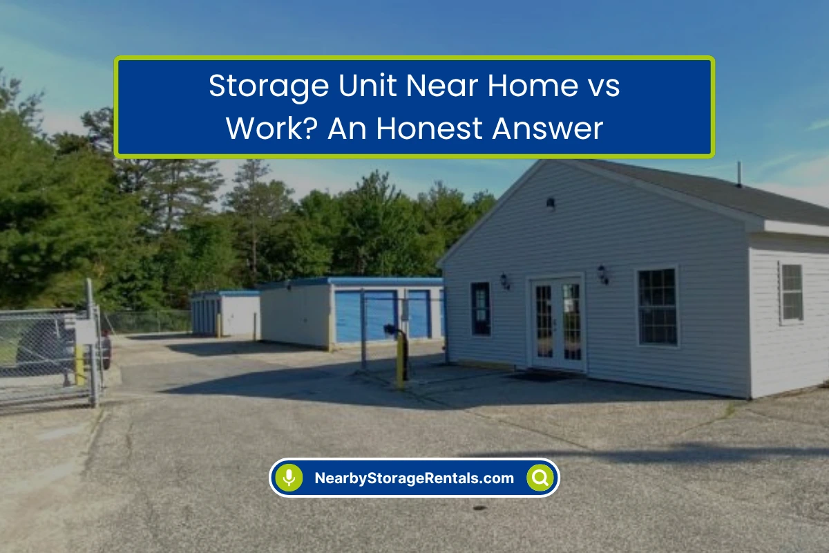 Should Your Storage Unit Be Near Home or Work Should Your Storage Unit Be Near Home or Work