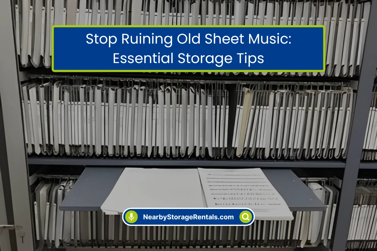 Stop Ruining Old Sheet Music Storage Tips