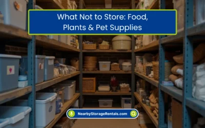What Not to Store: Food, Plants & Pet Supplies (2026)