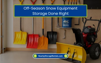 Off-Season Snow Equipment Storage Done Right (2026)