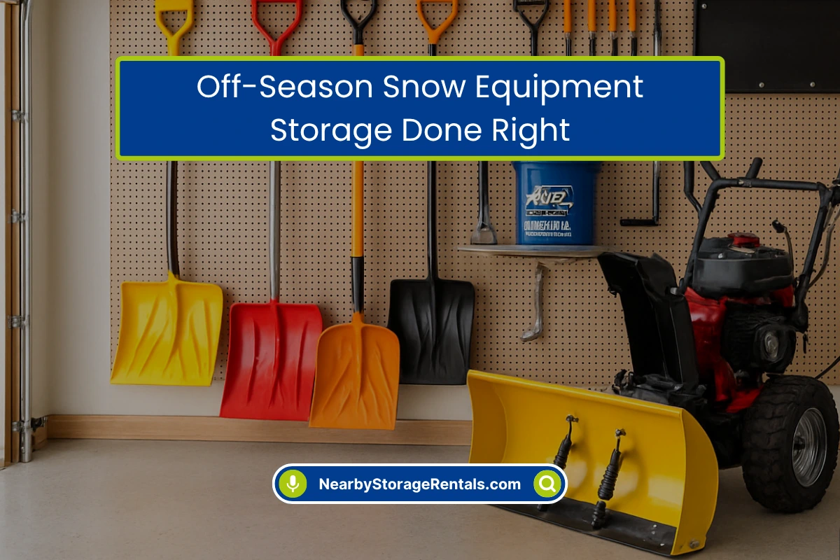 Store Snow Equipment the Right Way Off-Season Store Snow Equipment the Right Way Off-Season