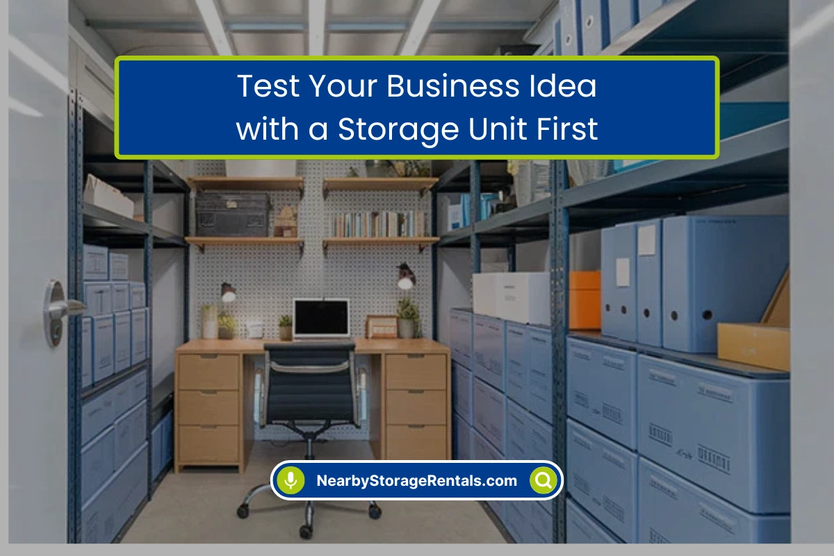 Test Your Business Idea with a Storage Unit