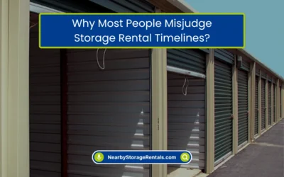 Why Most People Misjudge Storage Rental Timelines? (2026)