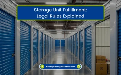Storage Unit Fulfillment: Legal Rules Explained (2026)