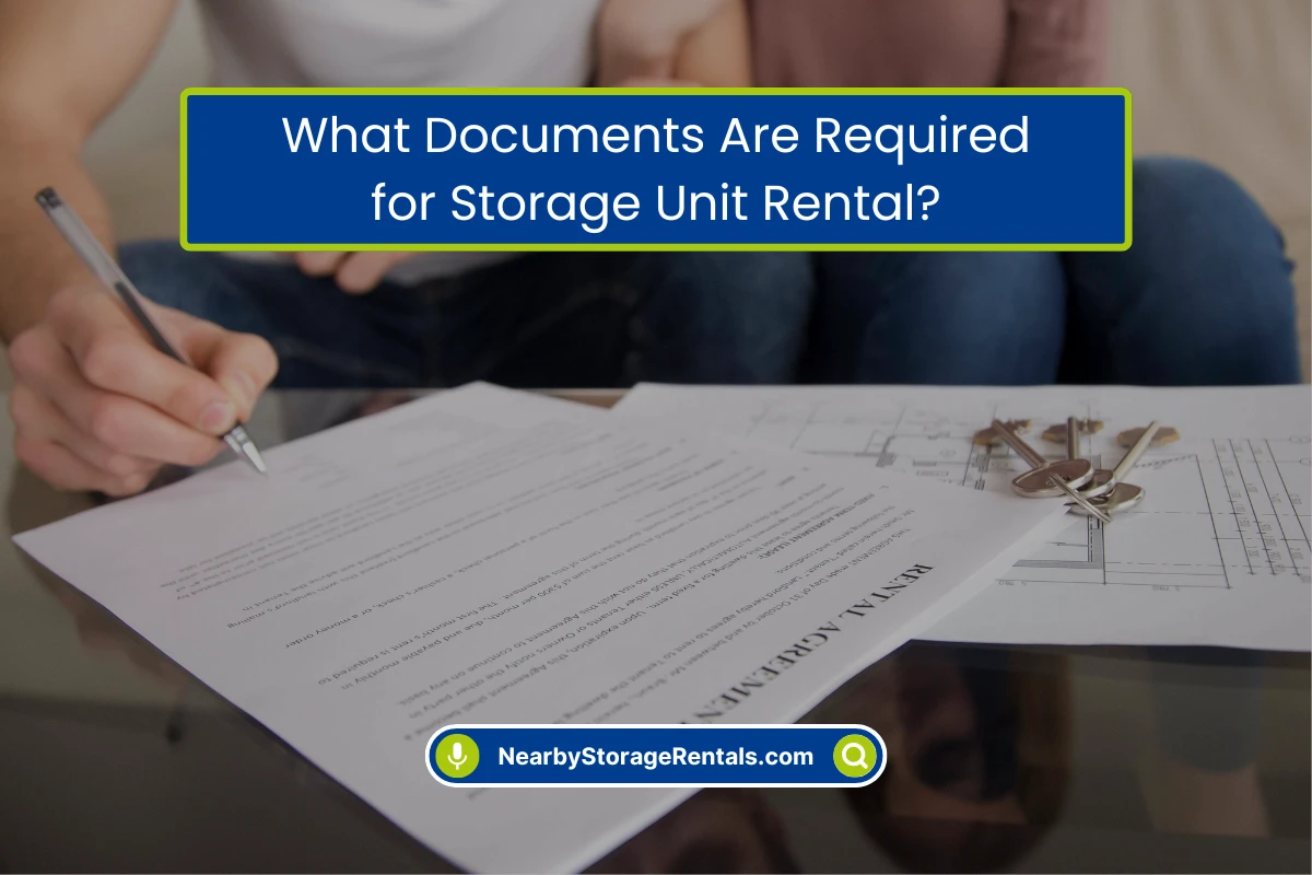 Documents You Need to Rent a Storage Unit Today