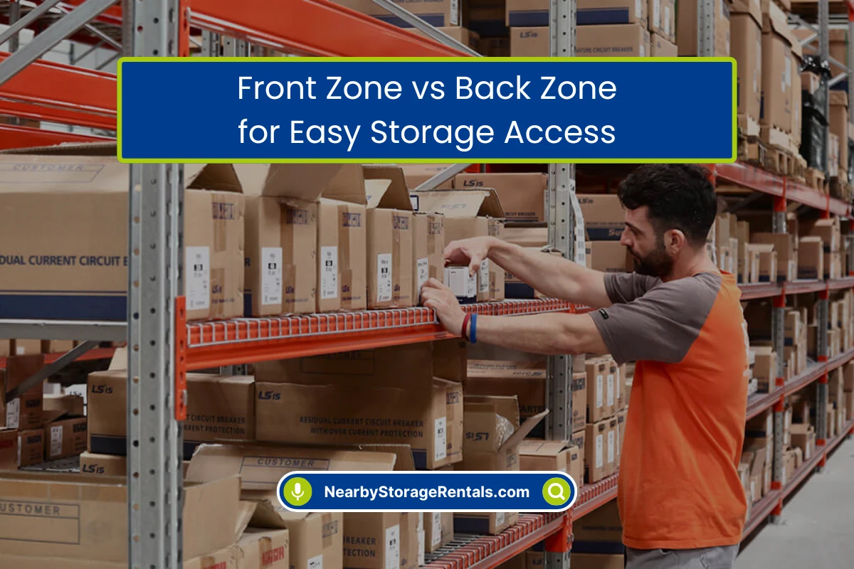 Front Zone vs Back Zone Storage Strategy
