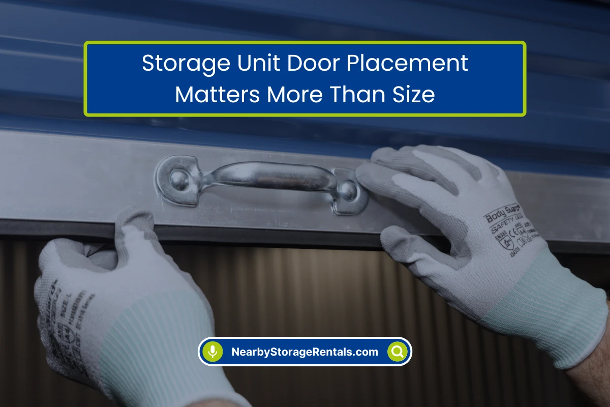 How Storage Unit Doors Affect Usable Space