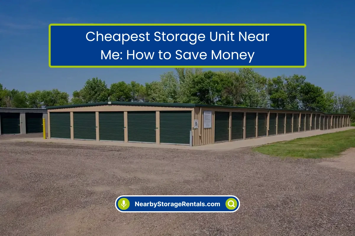 How to Find Affordable Storage Units Near You