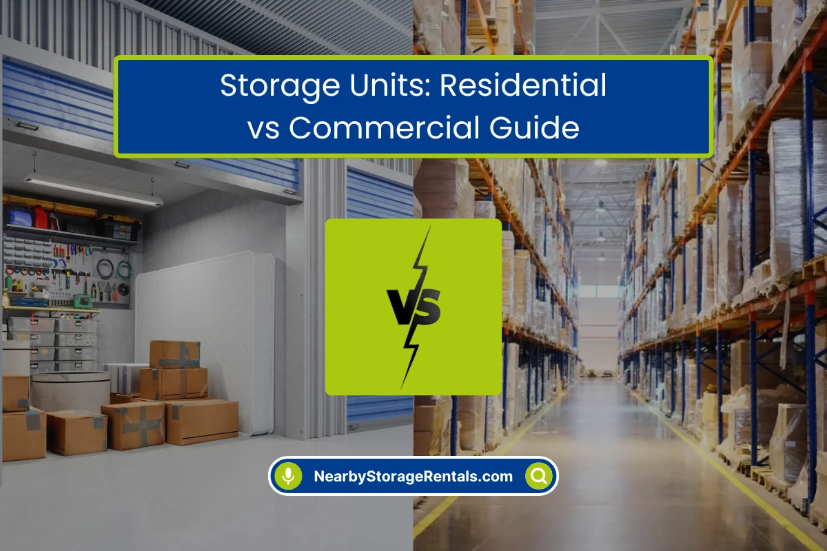 Residential vs Commercial Storage Units Explained