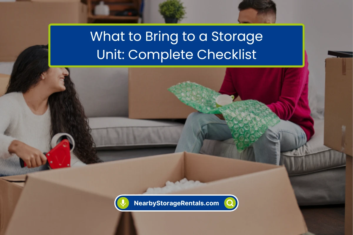 Storage Unit Checklist Don’t Forget These Items