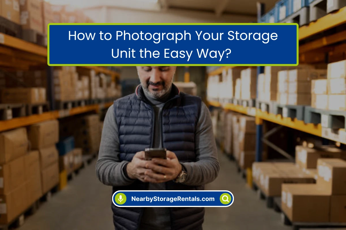 Storage Unit Photo Tips to Stay Organized
