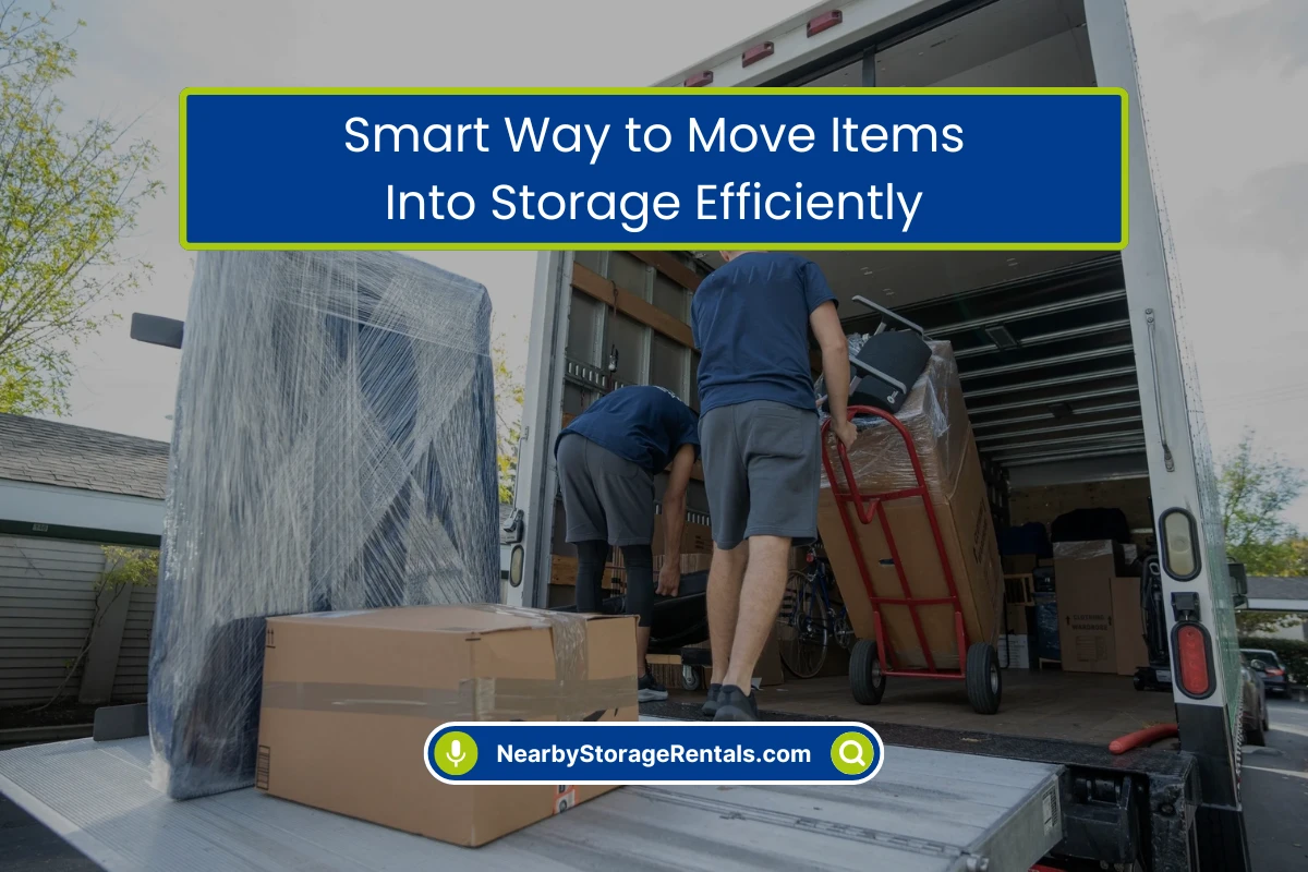 Way to Move Items Into Storage Efficiently