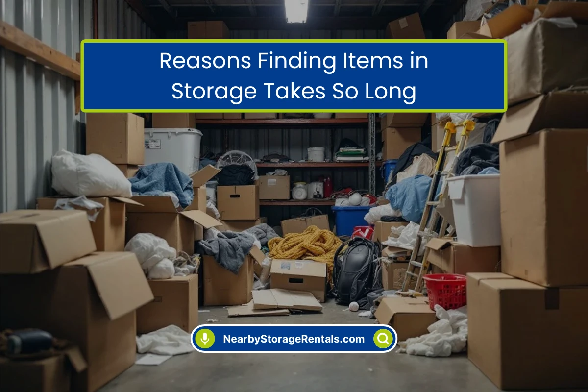 Why Finding Items in Storage Takes So Long