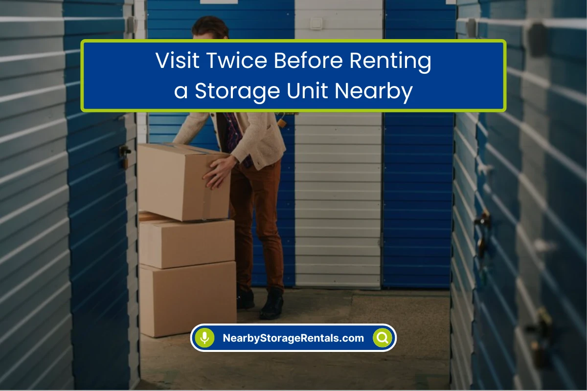 Why You Should Visit Storage Units Twice Before Renting