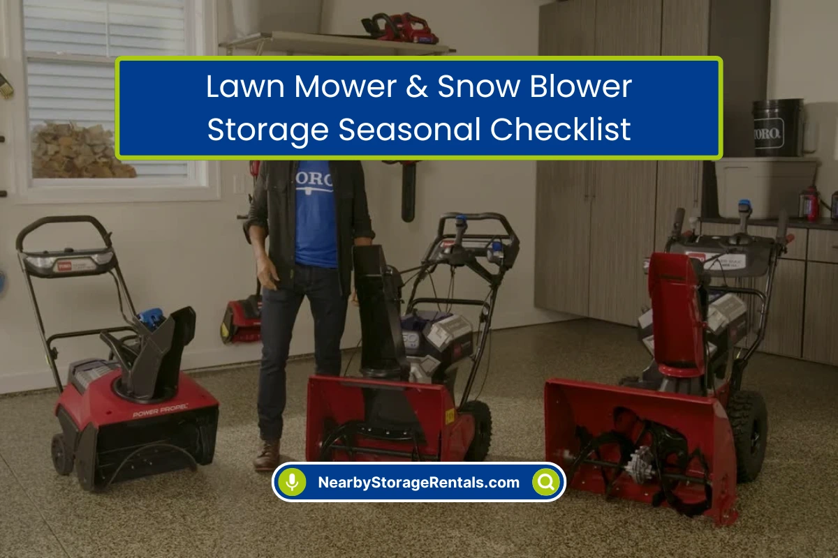 Seasonal Guide to Storing Lawn and Snow Equipment