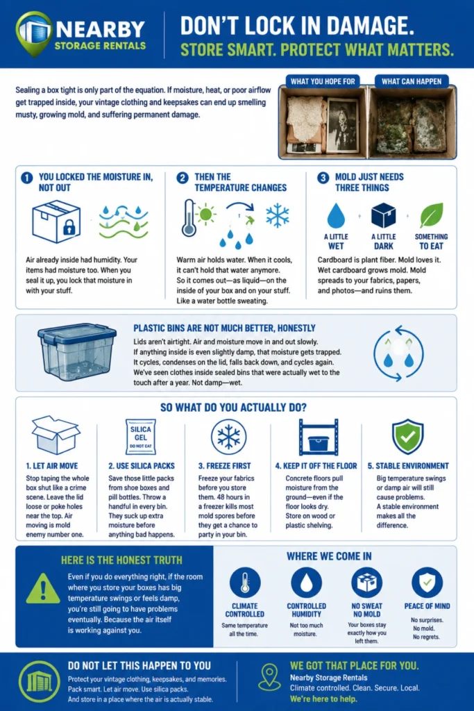 Stop Mold in Storage Boxes: What You’re Doing Wrong (2026) 1 Stop Mold in Storage Boxes What You’re Doing Wrong Infographic