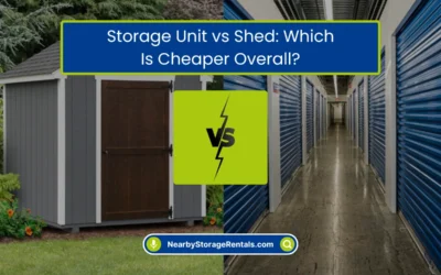 Storage Unit vs Shed: Which Is Cheaper Overall? (2026)