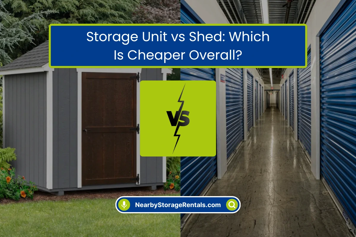 Storage Shed vs Storage Unit Cost Comparison Guide