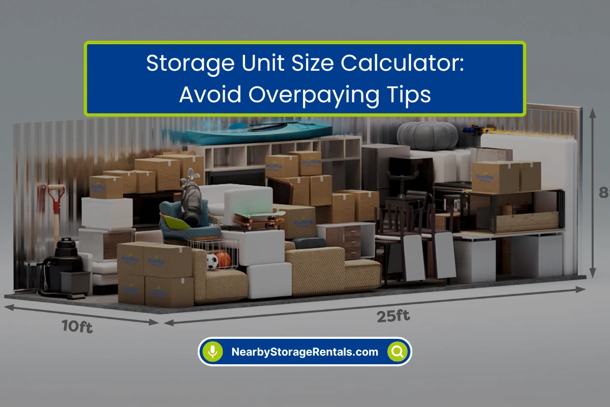 Storage Unit Size Calculator Complete Guide