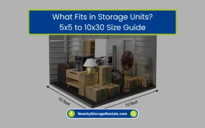 What Fits in Storage Units? 5×5 to 10×30 Size Guide (2026)