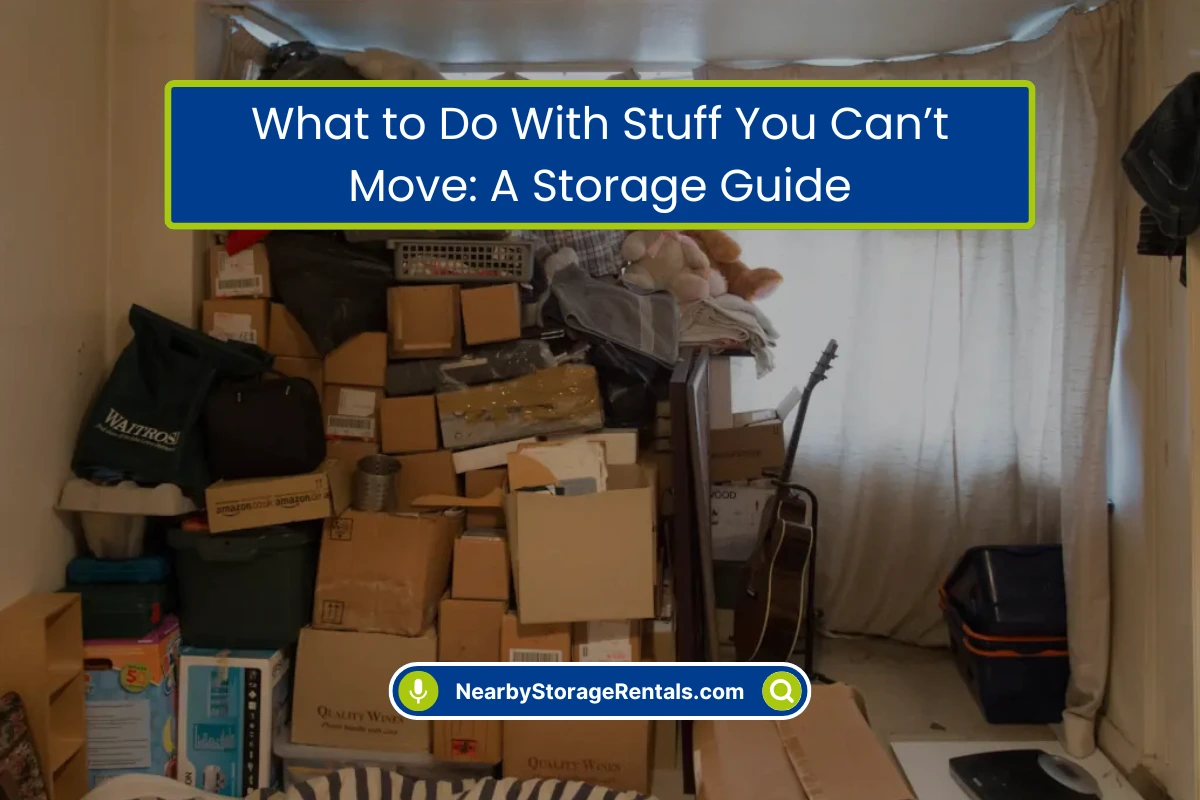 What to Do With Items You Can’t Move A Storage Guide
