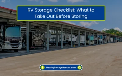 RV Storage Checklist: What to Take Out Before Storing (2026)
