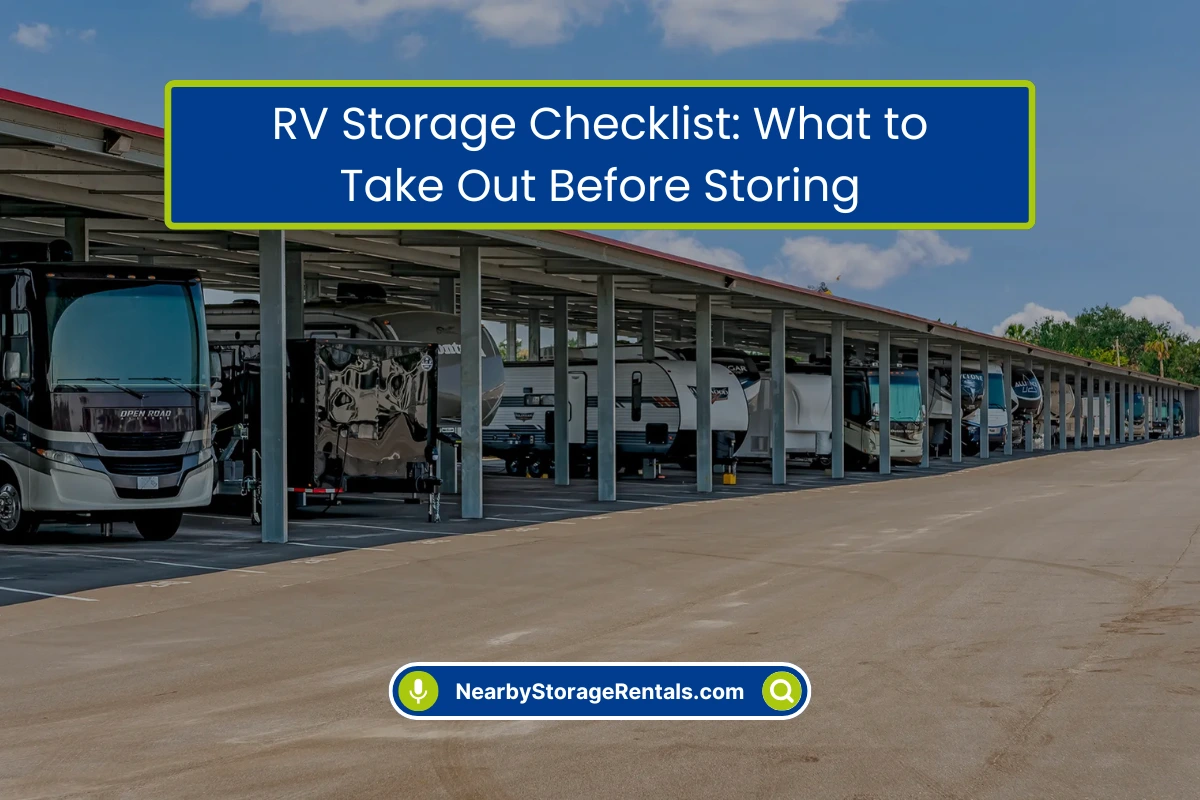 What to Remove from Your RV Before Storage