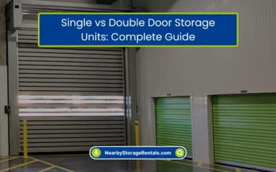 Single vs Double Door Storage Units: Complete Guide (2026)