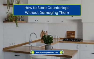 How to Store Countertops Without Damaging Them? (2026)