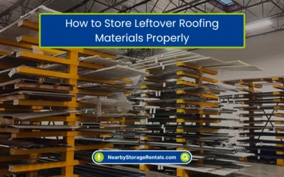 How to Store Leftover Roofing Materials Properly? (2026)