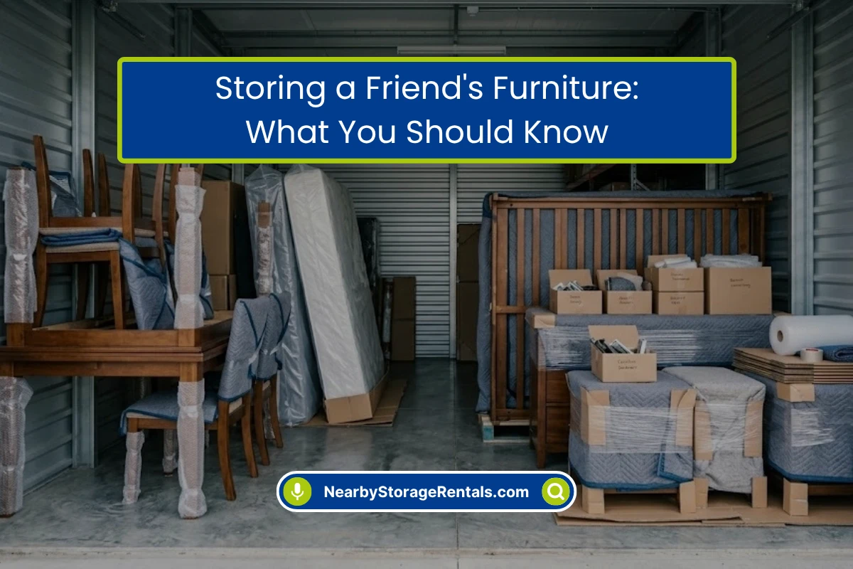 Can You Store Furniture for a Friend Think Twice Can You Store Furniture for a Friend Think Twice