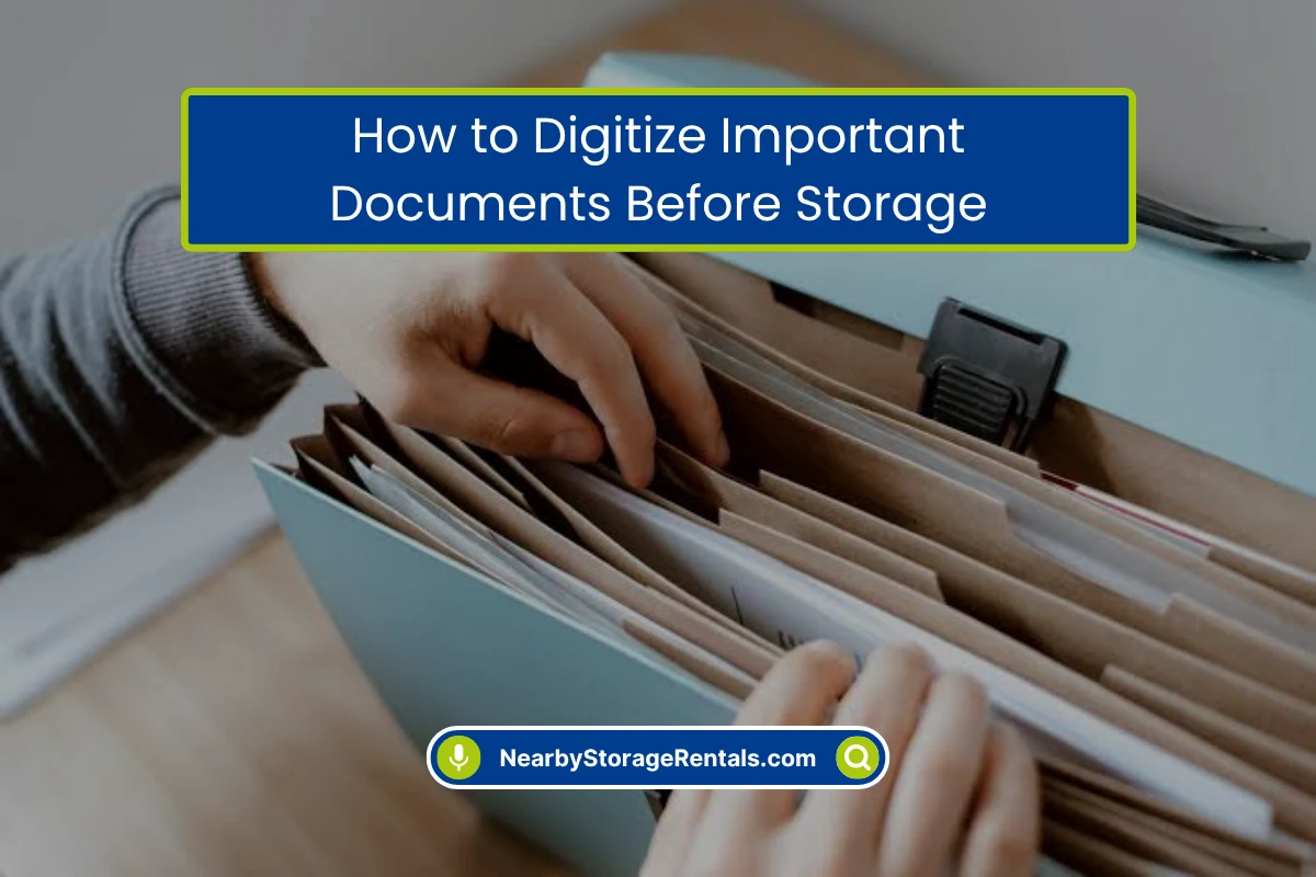 Digitize Documents Before Putting Them in Storage Digitize Documents Before Putting Them in Storage