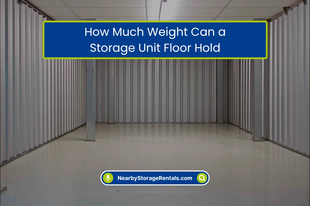 How Much Weight Can You Put in a Storage Unit How Much Weight Can You Put in a Storage Unit