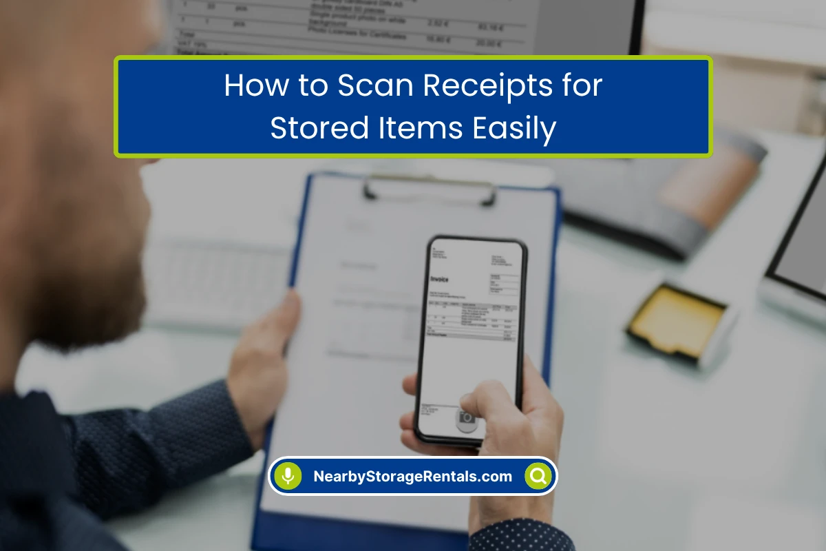 How to Scan Receipts for Stored Items in Storage How to Scan Receipts for Stored Items in Storage
