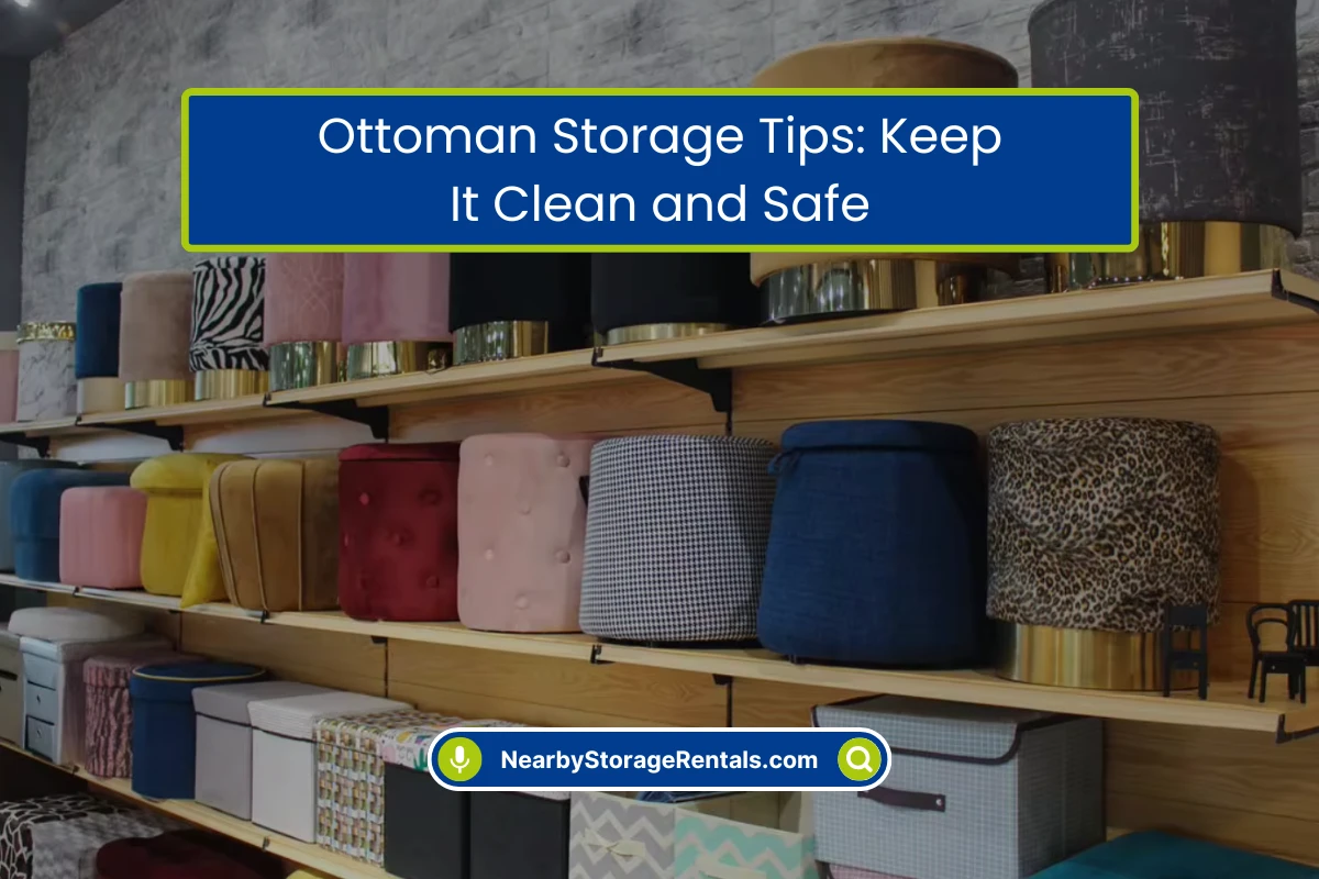 How to Store an Ottoman in a Storage Unit