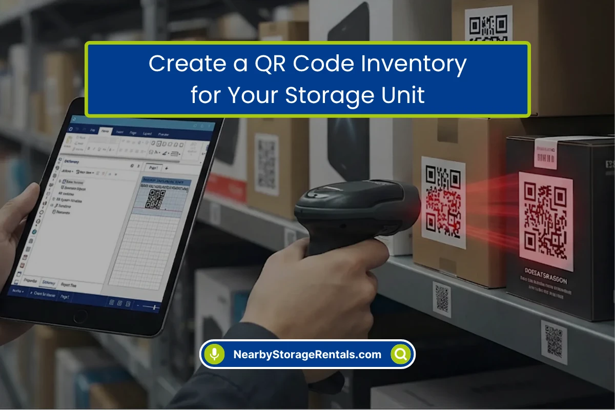 Organize Your Storage Unit With QR Code Labels