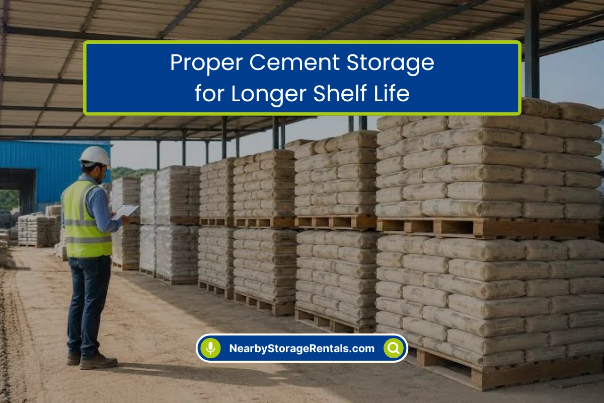 Proper Cement Storage for Longer Product Shelf Life Proper Cement Storage for Longer Product Shelf Life