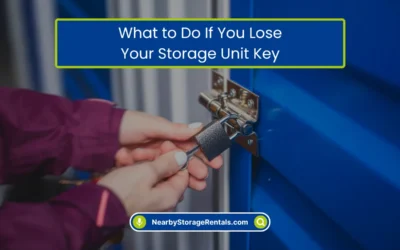 What to Do If You Lose Your Storage Unit Key? (2026)