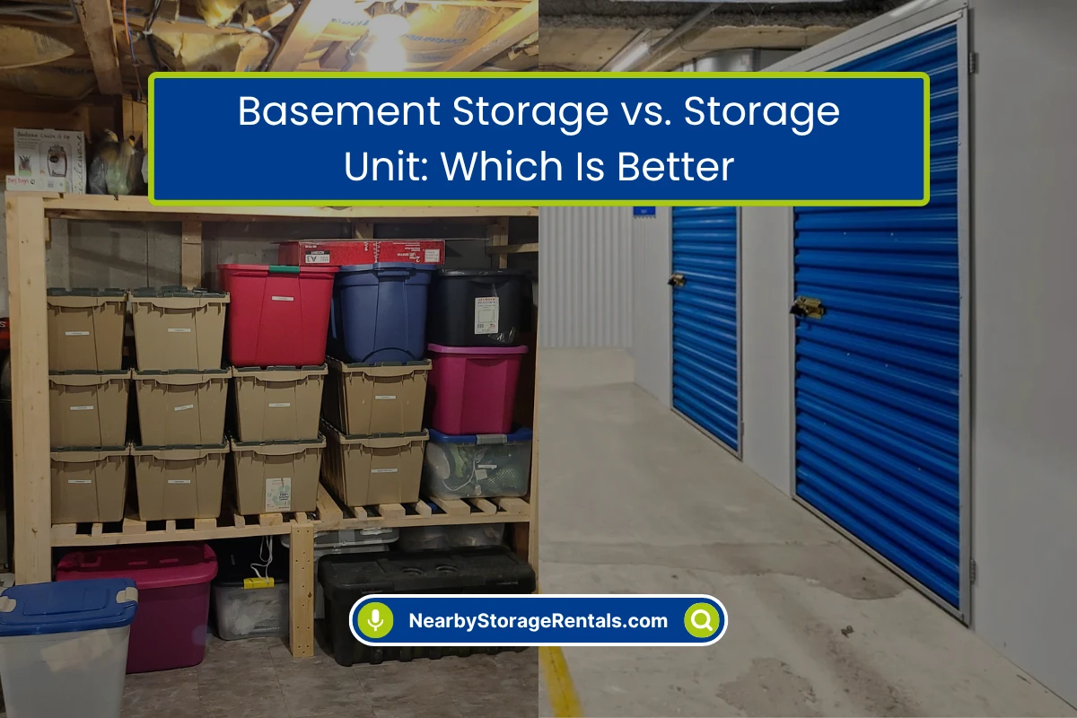 Storage Unit vs. Basement Protect Your Belongings