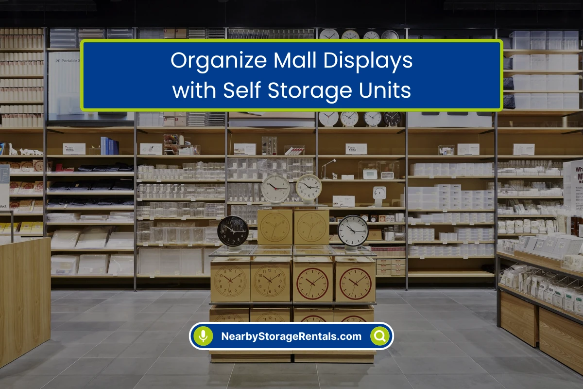 Storage for Mall Display Keep Retail Displays Safe