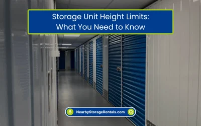 Storage Unit Height Limits: What You Need to Know (2026)