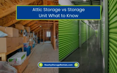 Attic Storage vs Storage Unit: What to Know (2026)