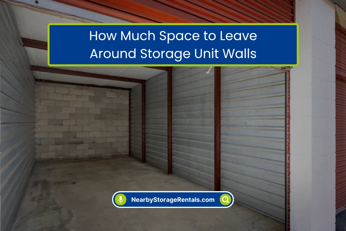 How Much Space Should You Leave Around Storage Unit Walls How Much Space Should You Leave Around Storage Unit Walls